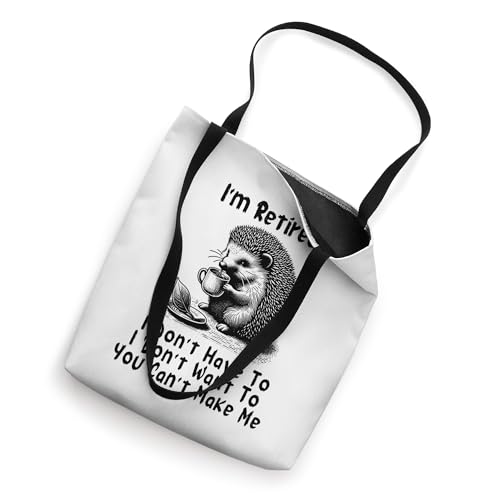 Bolsa tote con diseño de erizo y café miniatura 2