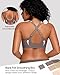 Vertvie Jelly Bras for Women No Underwire Wireless Push Up Bra Full Coverage Bralettes Seamless Comfort Everyday Sports Bra(Grey,Small)