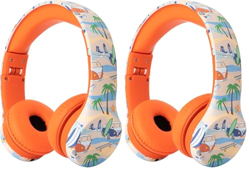 Image of Snug Play+ Kids Headphones with Volume Limiting for Toddlers (Boys /Girls) - Beach (Pack of 2)