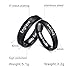 Fortheday Personalized Promise Rings for Couples – Custom Engraved Stainless Steel Matching Rings Set Promise Ring for Him & Her 2PCS Couple Rings