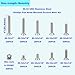 HVAZI #6-32 UNC Stainless Steel Phillips Flat Head Machine Screws Nuts Assortment Kit