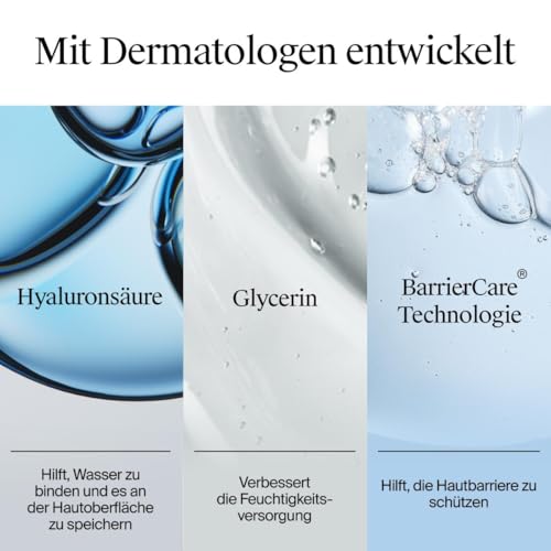 Neutrogena Hydro Boost Aqua Reinigungsgel(3x200ml), sanfte Gesichtsreinigung mit Hyaluronsäure und Glycerin, feuchtigkeitsspendender Make-up Entferner für alle Hauttypen,Sparset