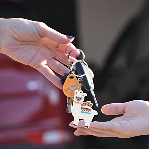 ABOOFAN 24 pçs presentes de alpaca lembrancinhas de festa Llama presente amante animal chaveiro de a