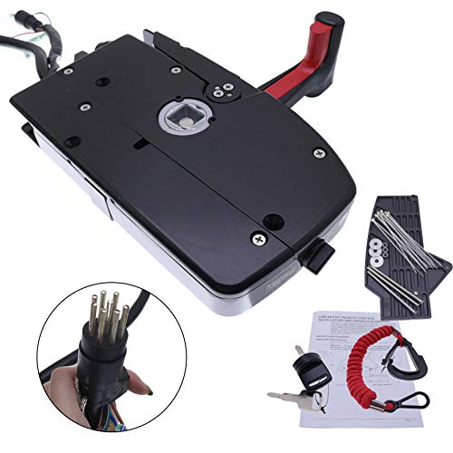 Yixin Side Mout Throttle Outboard Remote Control 881170A3 Compatible with Mercury Outboard Boat Motor Engine 8 Pin Right… - Image 4