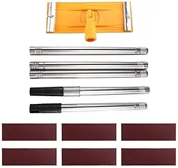 Lixadeira de drywall, lixadeira de teto, atualizada para preparação de pintura com lixas, disco de lixa manual 360 para parede e ferramenta de remoção