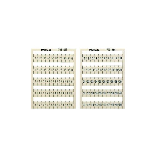 Preisvergleich Produktbild 1 Stück Wago Beschriftungssystem für Etagenklemmen, Aufdruck waagerecht, 21-30 (10x)