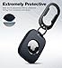 SURITCH for AirTag Holder 2 Pack, Keychain with Anti-Lost Carabiner Shockproof TPU Protective Case for AirTag for Kids, Keys, Pets, Luggage, Bags -(Dark Blue+Dark Blue)