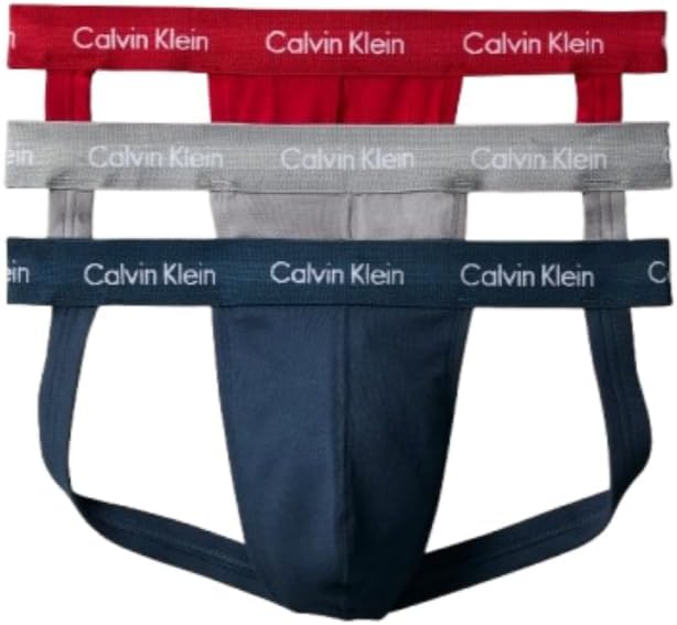 Calvin Klein mens Cotton Stretch 3-pack Jock Strap