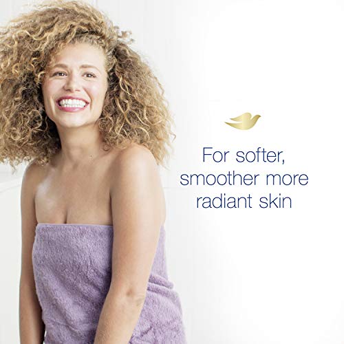 Image of Dove Beauty Bar Gentle Cleanser for Softer and Smoother Skin with 1 /4 Moisturizing Cream White More Moisturizing than Bar Soap 3.75 oz 14 Bars