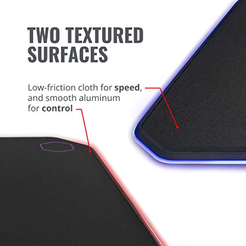 Cooler Master Dual-Sided Gaming Mouse Pad With Rgb Illumination And Software Customization #TOP1
