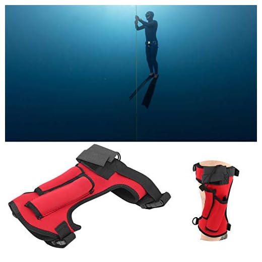 VGEBY Diving Leg Knife Wrap, Dedicated Adjustable Neoprene Leg Sheath Strap HolderAnkle Knife Wrap Sheath Red Diving Equipment Dive Knife Straps