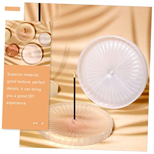 2 Unidades Molde De Placa De Incenso Molde Epóxi Moldes De Queimadores De Incenso Molde De Prato De