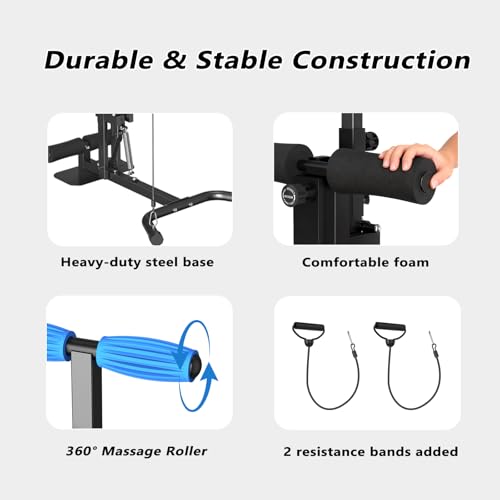 Image of DERACY Squat Machine, Adjustable Leg Workout Equipment, Deep Squat Machine for Women Men, Glutes Exercise Machine for Home Gym