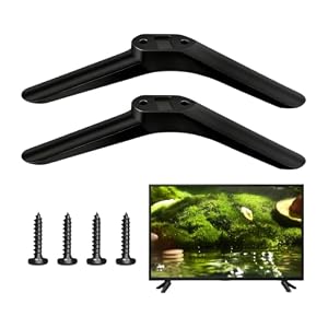 DWNSKR Standfuß Fernseher TV Fuß Universal Fernseher Standfuß mit Schrauben Kompatibel mit Samsung TV und LG TV Standfüße für 32 Zoll Fernseher TV Fuss Ständer