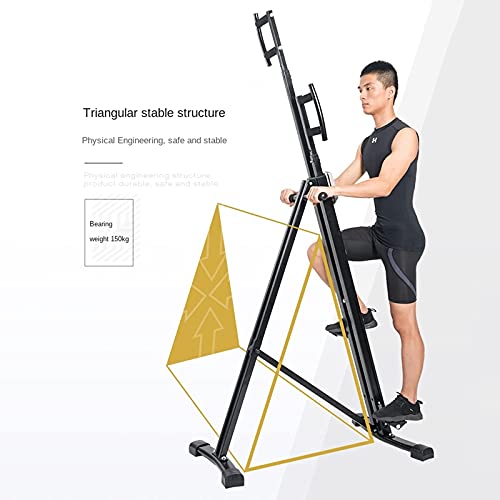 Image of Vertical Climber, Foldable Climbing Machine /Aerobic Exercise with LCD Monitor, 330LBS Weight Capacity Sturdy for Full Bo