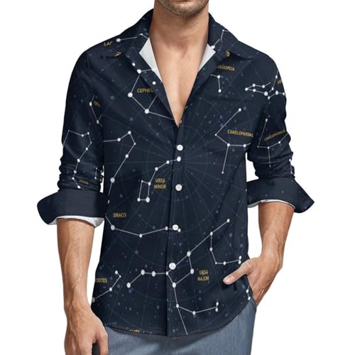 Mens Casual Hawaiian Shirts Long Sleeve Button Down Beach Shirts Shirts