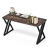 LITTLE TREE 55 Inch Large Simple Industrial Computer Desk Study Writing Table Home Office WorkstationRustic Brown
