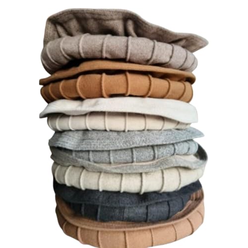 Multicolor Woollen Afghani Pakol 100% Wool chitrali Pakol Cap Winter Islamic Traditional Men hat/Unisex Winter Woollen Stylish caps/Pack of 1-image-26