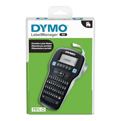 DYMO LabelManager 160 Portable Label Maker, Easy-to-Use, One-Touch Smart Keys, QWERTY Keyboard, Large Display Label Printer for Home & Office Organization image 4