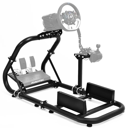 Marada Steering Wheel Simulator Cockpit Upgrade Fit for Fanatec, PXN, Thrustmaster, Logitech G25 G27 G29 G920 Stable Racing Stand Adjustable Frame, Wheel Pedal Shifter and Seat Not Include