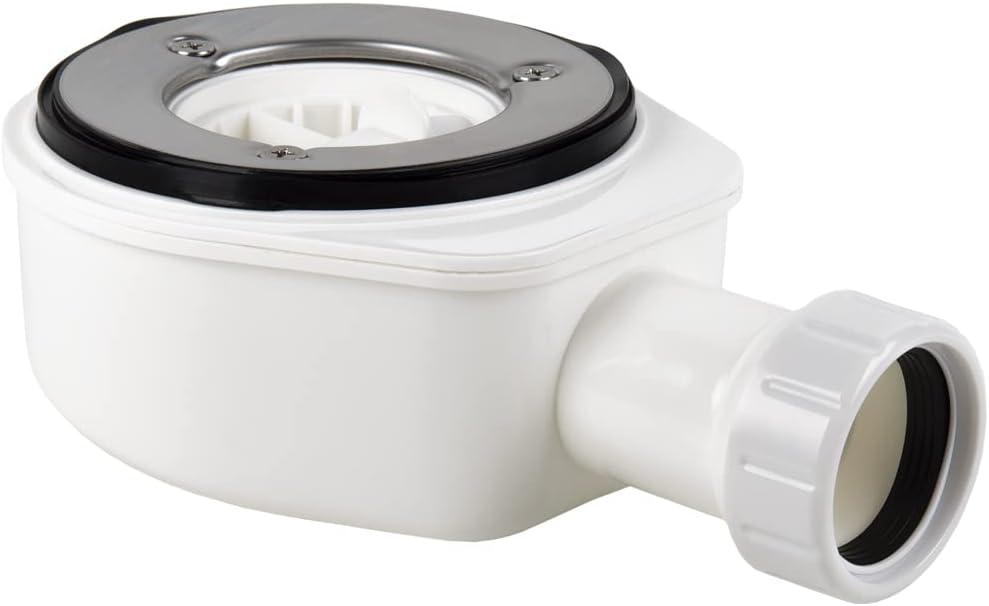 Extra Flat Syphonic Valve for Shower Tray | Outlet Ø40 mm | Diameter 32 mm Reducing Conical Seal | Without Trim