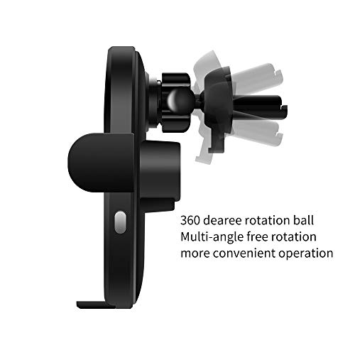 Adaskala Suporte de carga sem fio para carro 15W Ferramenta de carga rápida para automóvel inteligen