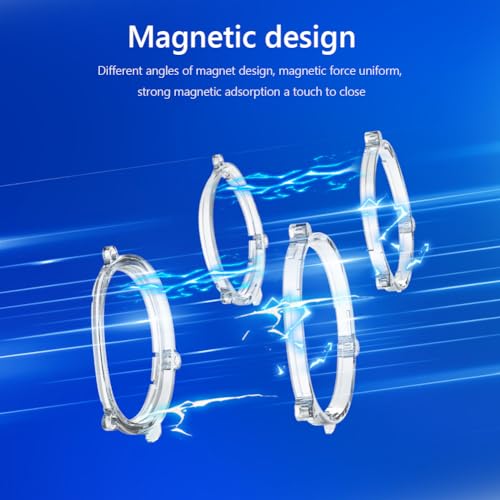 OKESYO Protector de lente para Meta Quest 3 Accesorios, Accesorios para Meta Quest 3 con Marco Magnético + Paño de Lente + Caja de Espejo + Lente (Opcional), Alta Definición, Alta Transparencia,