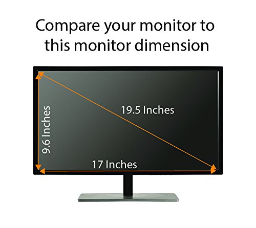 Protector de pantalla anti luz azul (paquete de 3) para monitor de escritorio de 19.5 pulgadas (pantalla medida en diagonal). Filtra la luz azul y alivia la fatiga ocular de la computadora para 5