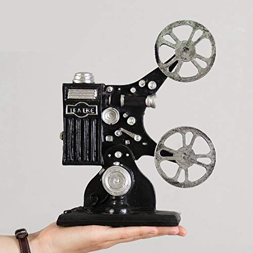 Statue projecteur cinéma en résine artisanale haut de gamme - 2