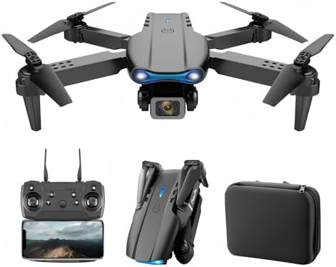 Drone with 1080P Dual HD Camera – 2024 Upgradded RC Quadcopter for Adults and Kids, WiFi FPV RC Drone for Beginners Live Video HD Wide Angle RC Aircraft, 2 Batteries ,Trajectory Flight, Auto Hover, Carrying Case.
