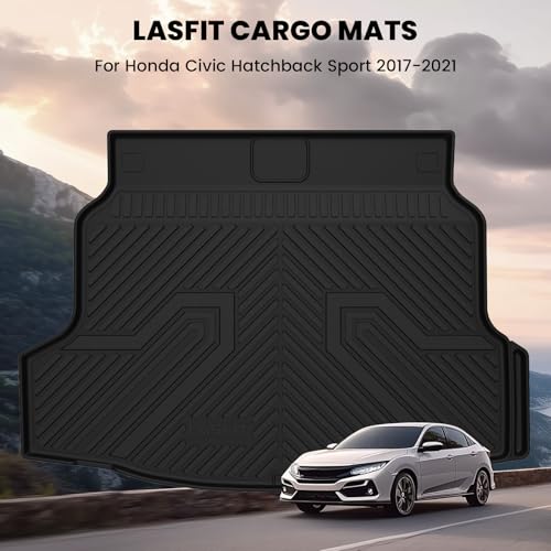 Image of LASFIT All Weather Cargo Mats for Honda Civic 2017-2021 - Hatchback