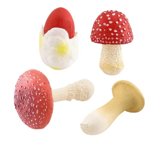 Xymynb Mushroom Yard Decor, Garden Mushroom Decoration, Outdoor Yard Mushroom Statues For Garden Landscape Decoration (Red 4Pcs) #TOP22