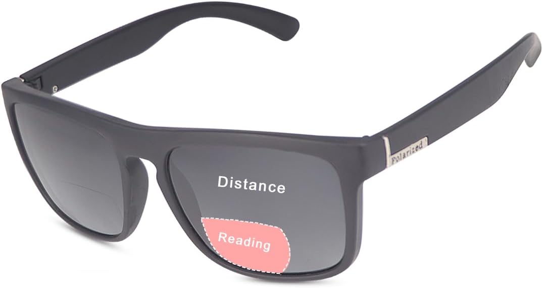 – Polarized Bifocal Reading Glasses UV400 Sun Readers Far and Near Dual Use Blue Light Blocking Eyewear for Men Women