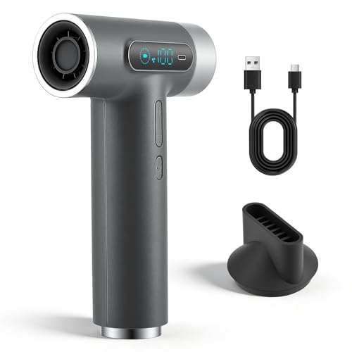 Sèche Cheveux sans Fil 300 W pour Voyage, Hair Dryer Mini Sèche-Cheveux Portable USB C Rechargeable, Seche Cheveux Batterie sans Fil avec écran Numérique,...