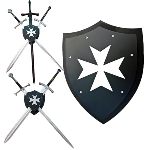 QIXIN Sword Stand Sword Wall Mount Medieval Aluminum Alloy Sword