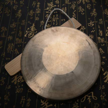 SIMPLEWELL Gong Gong, belend koper, drieënhalf sets, rekwisieten, handkloppende gongs, Su Gong, Zhonghu-tong, heldere gong, belende gong muziekinstrument (40 cm) - Image 4