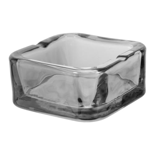 HAPINARY Cendrier Verre Design Européen Pour Maison Voiture Intérieur Moderne Simple Transparent Cendrier Cigarettes Usage Domestique Salon Salle De Bain