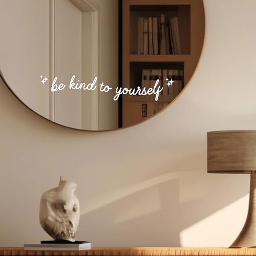 Image of Set 3Pcs Be Kind Yourself Rearview Mirror Decal