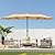 HOMSHADE Double Sided Patio Umbrellas - 15ft Outdoor Extra Large Market Table Umbrella with Base Included, Oversized Umbrella for Deck, Pool, (Beige)
