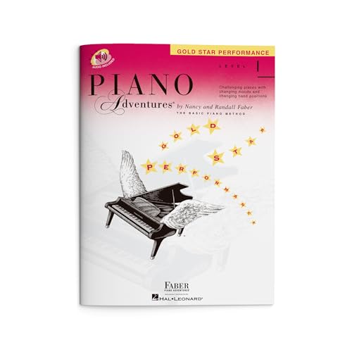 Piano Adventures: Gold Star Performance - Level 1 | Songbook for Late Elementary Students | Piano Sheet Music Book with Online Audio Access | Technique and Rhythm Exercises | Faber Piano Book