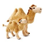 Zappi Co 100% Recycled Bactrian Camel Plush Twin Set (Medium+Small) Soft Cuddly Eco Friendly Collection for Newborn