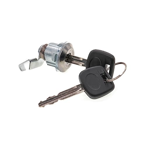 Onegercn Cilindro de bloqueo de puerta de combustible con llaves para Toyota 4Runner Pickup 1991-1995 69058-35180, cilindro de bloqueo de tanque de combustible, tapa de llenado de combustible
