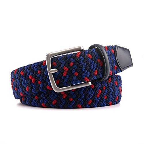 Image of Fabio Valenti Canvas Elastic Fabric Woven Stretch Braided Belts for Men Women Junior with Multicolored /Full Sizes