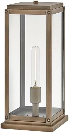 Hinkley Max Medium Pier Mount Lantern, Burnished Bronze