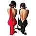Women's Sexy One Shoulder Backless Maxi Dress Elegant Ruched O Ring Sleeveless Evening Dress Long Gown Cocktail Dresses Black