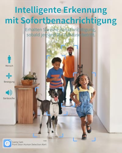 VIM TAG 2,5K Überwachungskamera Innen,5G WLAN Innenkamera, 360° Kamera Überwachung Indoor,AI-Bewegungserkennung,Auto Tracking,2-Wege-Audio,25M Nachtsicht,mit Babys/Haustiere/Se-nioren,Alexa,SD &Cloud