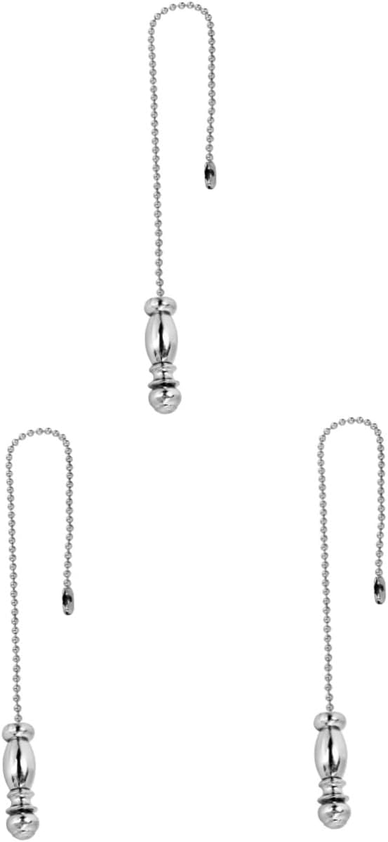Hemobllo Hemobllo 3Pcs Kroonluchter Pull Chain Extender Voor Plafond Hanglamp Kabel Badkamer Keten Plafondlamp Decoratieve Plafondtegels Lamp Trekken Hanger Vintage Ketting Hanger Ijzer