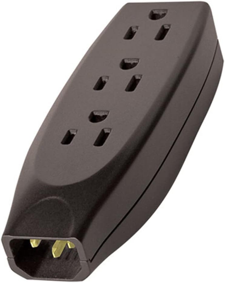 AudioQuest Power Strip Plug, Single (1) IEC Male to Three