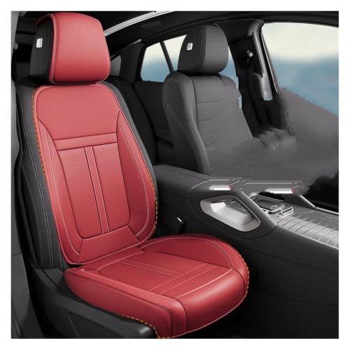 Couverture de siège auto perforée pour stopper la transpiration au volant housse universelle rouge