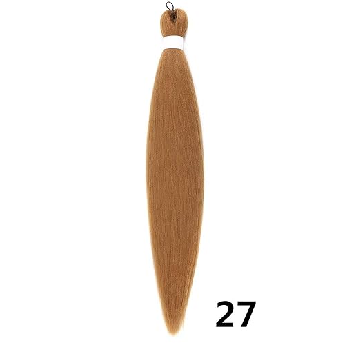 Miniatura 7 de Cabello trenzado preestirado, retardante de llama, largo de 26 pulgadas, profesional, sin picazón, de fibra sintética de baja temperatura,